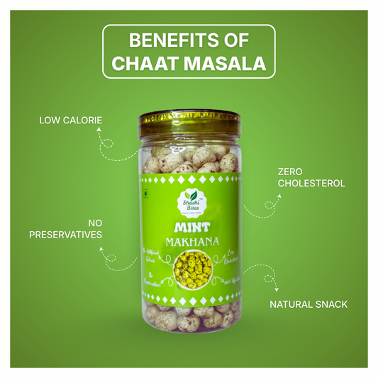 Mint Makhana - Zero Cholesterol & Low Calorie Snack - No Preservatives - 80g