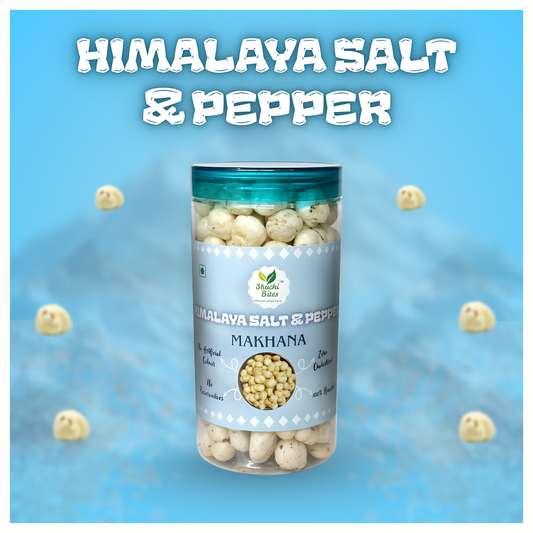 Himalaya Salt & Pepper Makhana | Zero Cholesterol & No Preservatives (80g)